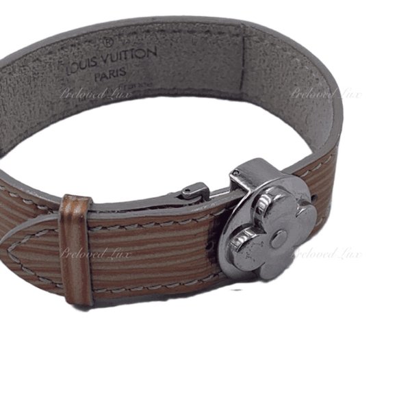 Authentic Louis Vuitton Brown Leather Bracelet - Picture 2 of 10